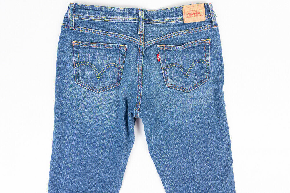 Levis 518 Superlow Straight Leg Womens Jeans Medium Wash Size 9M - Jeans