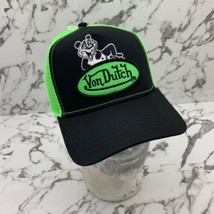 Men’s VonDutch Black | Lime Green Trucker Hat - $145.00