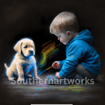  A Boy and his best friend, Wall Art , #1 OF 4 In this collection - $1.99