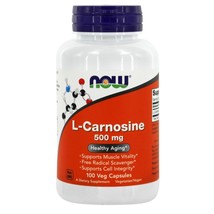 NOW Foods L-Carnosine 500 mg., 100 Vegetarian Capsules - $34.05