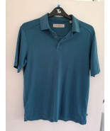 Mens Tommy Bahama Green Modal Short Sleeve Polo Shirt Size Small Preowned - $22.00