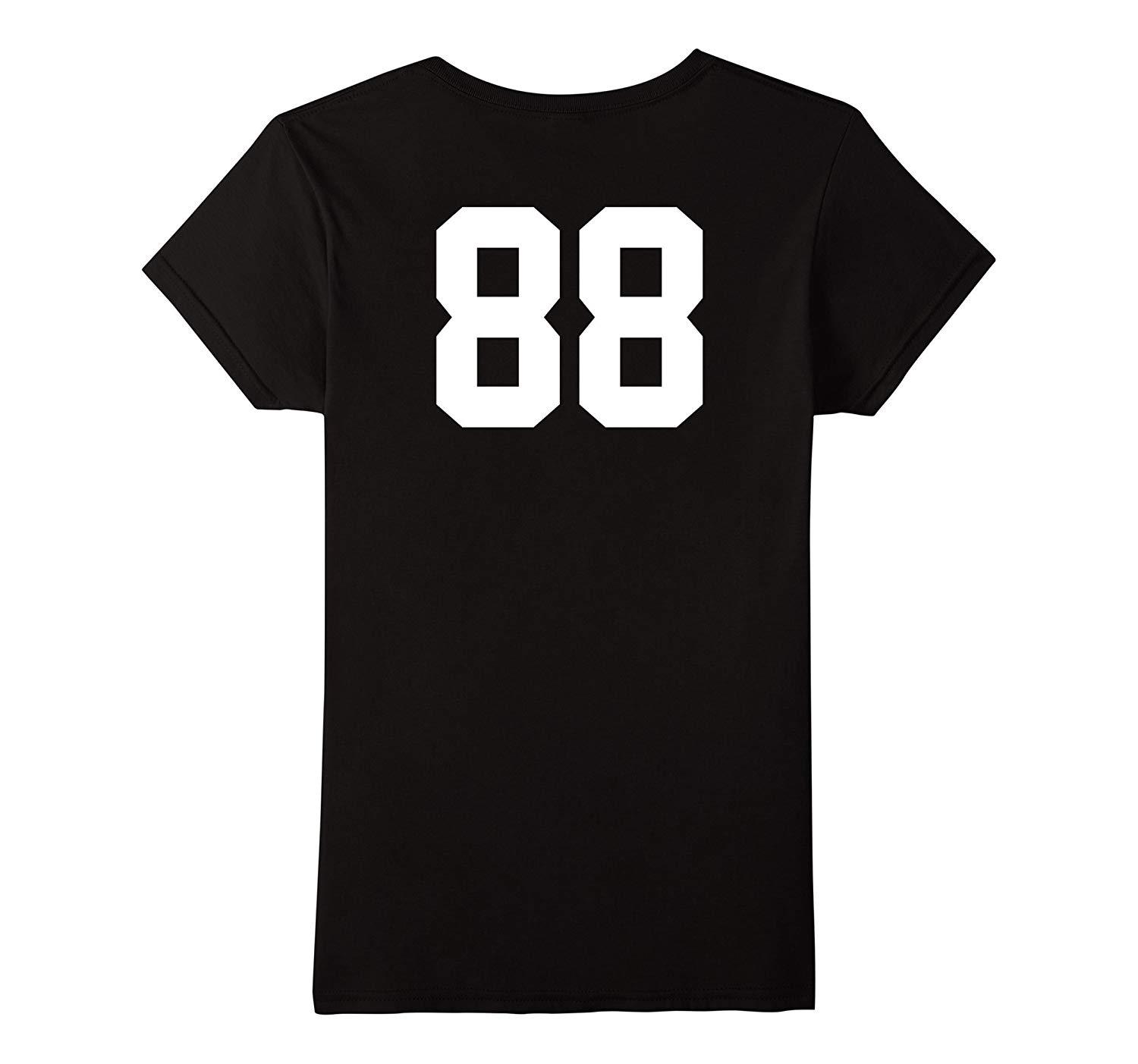 New Tee - 88 Sports Jersey Number on Back T-Tee for Team Fan Player ...