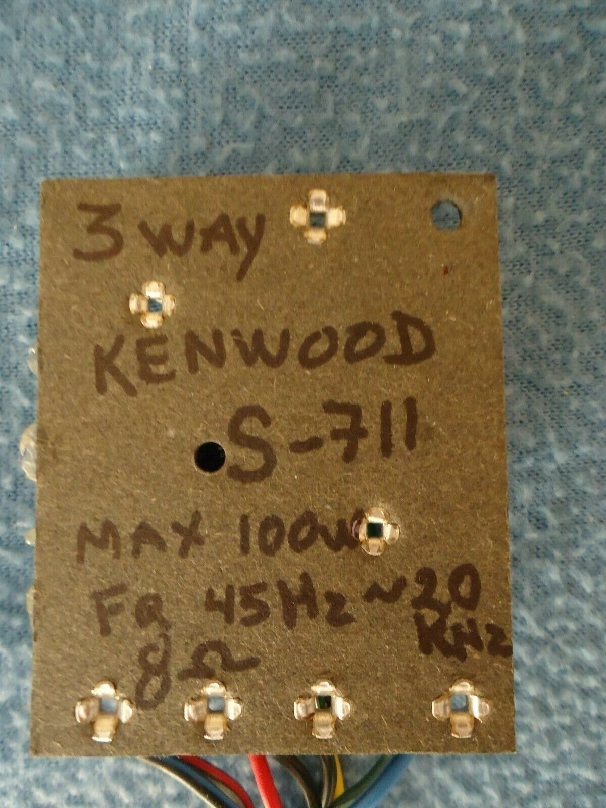 Kenwood 3 Way Crossover 100W 45Hz 20kHz 8 ohms From S711 Speaker