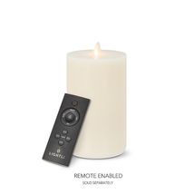 LightLi Large Pillar Candle Touch On/Off 700+ Hours 7" High Remote Included image 3