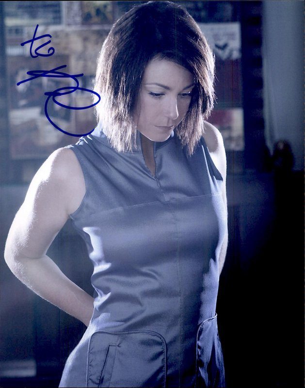 Kim Rhodes authentic signed celebrity 8x10 photo W/Cert Autographed C11