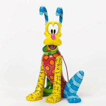Disney Britto Pluto Figurine 8.15" High Multicolor Hand Painted Mickey Mouse Pal image 2