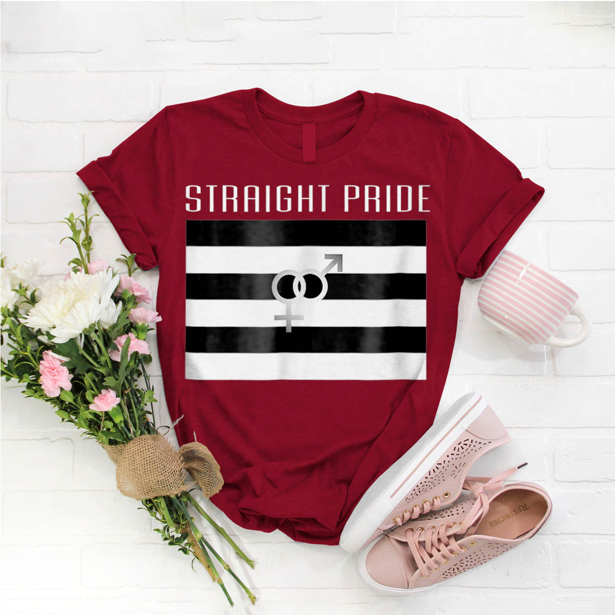 Straight Pride Flag For A Proud Heterosexual Person T Shirt Birthday Funny Idea T Shirts