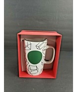Starbucks Green Dot Collection Ceramic Mug -White with Black , 16 Fl Oz - $19.79