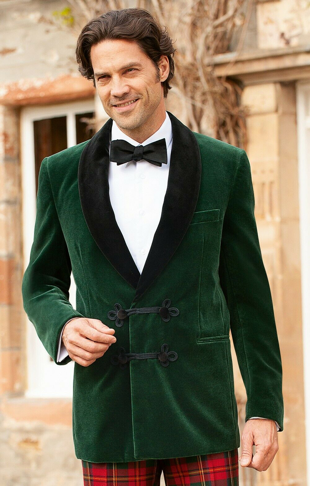 Men Green Smoking Jackets Designer Elegant Luxury Party Wear Blazer ...