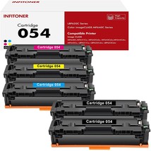 Infitoner 054 054H Toner Cartridge 5 Pack Compatible Replacement For Canon - $259.98