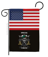 Us Special Forces Garden Flag Military Service 13 X18.5 Double-Sided Hou... - $21.97