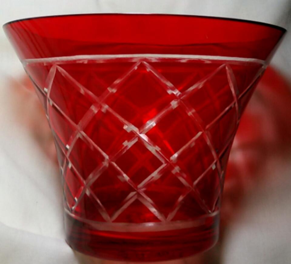 Ftd Red Cut To Clear Glass Vase E And 50 Similar Items