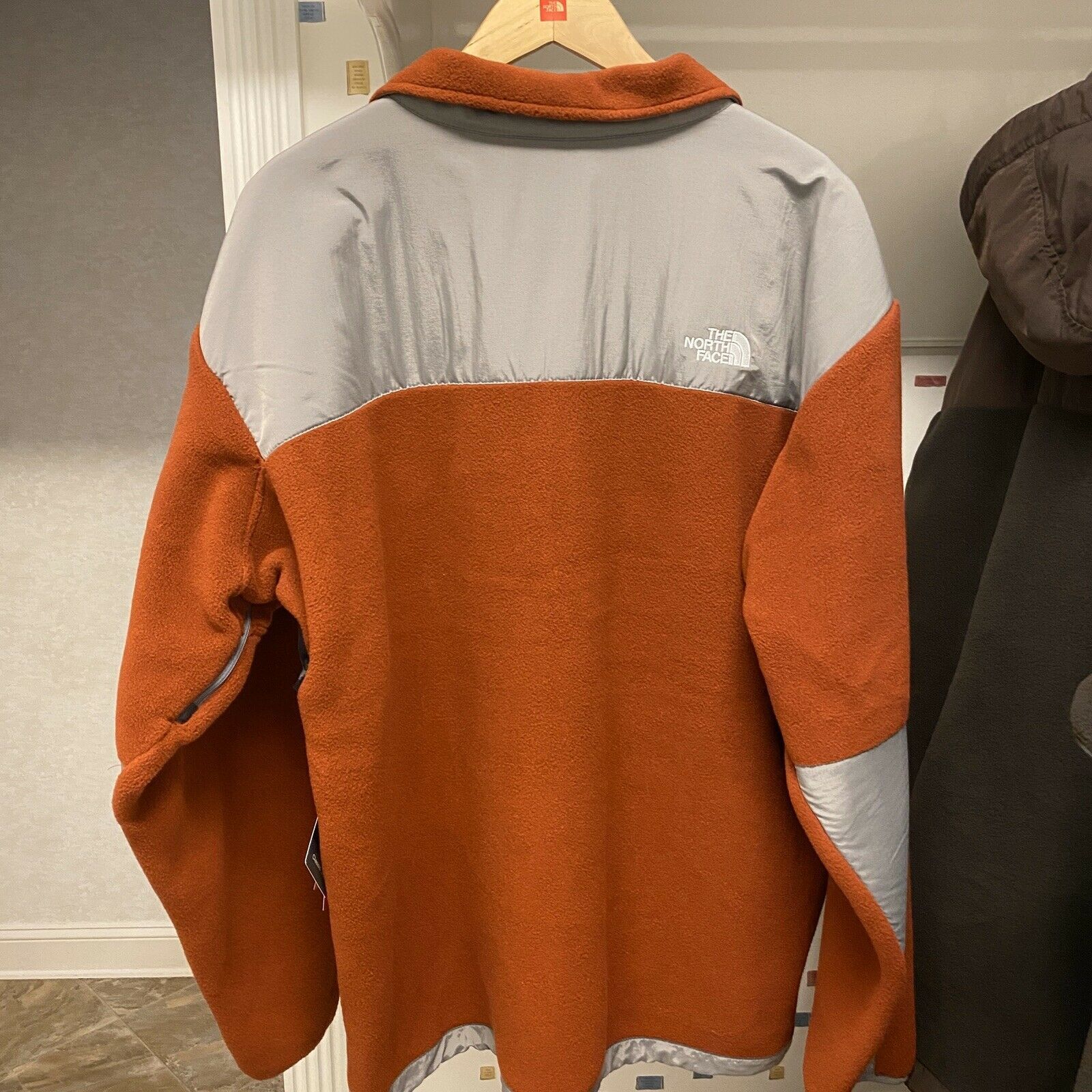 North Face Men’s Denali Jacket - Burnt Orange/Grey - XXL - Coats & Jackets