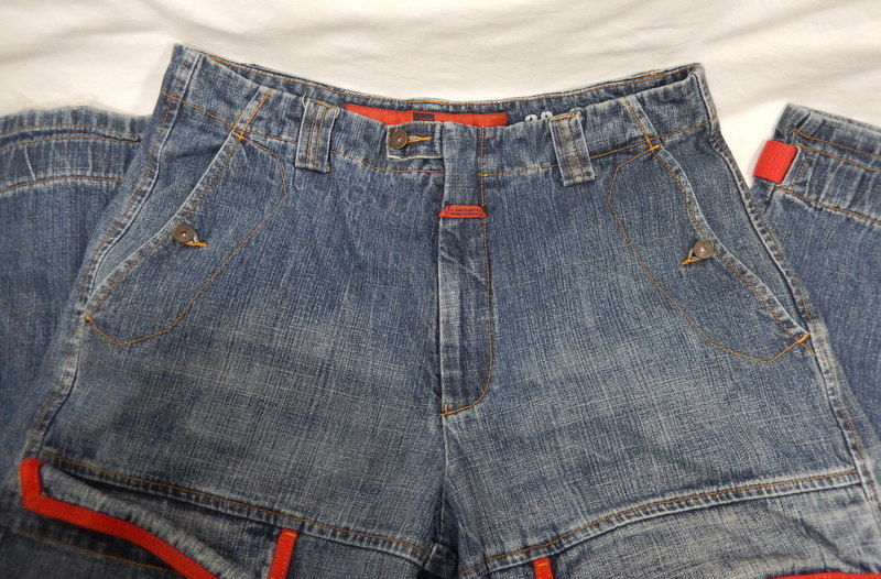 Vintage Mens Marithe Francois Girbaud Strap Tape Jeans 36 X 32 - Jeans