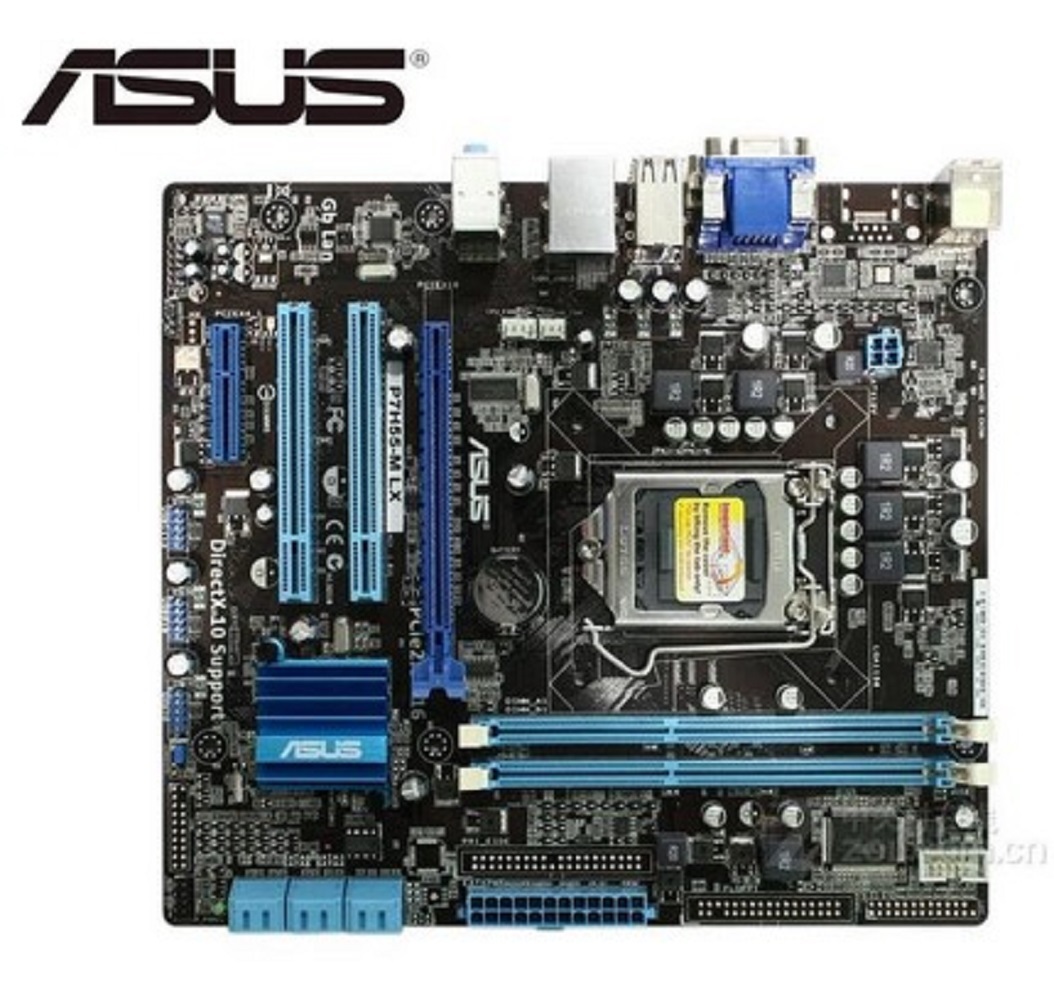 Asus p7h55 m lx подключение