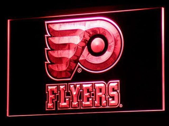 Philadelphia Flyers Neon Sign Hang Signs Wall Home Decor, Room, Gift