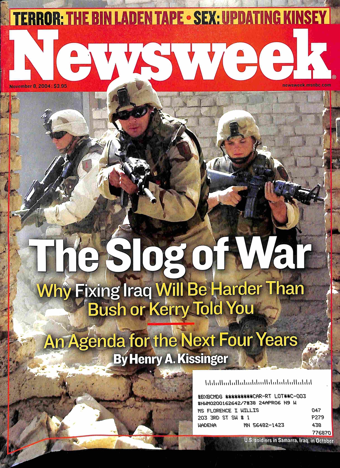 Newsweek, November 8 2004 - Magazine Back Issues