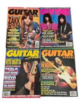 Vintage Lot (21) Guitar School Magazine 1989 1990s Queen KISS Motley Crue image 3