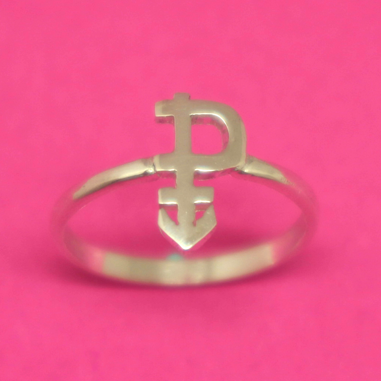 Sterling Silver Prince Musician Symbol Ring - Love Symbol - Purple Rain