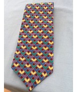FRANCO FOSSI 100% SILK MADE IN ITALY GEOMETRIC PATTERN NECKTIE TIE AWESOME - $17.95