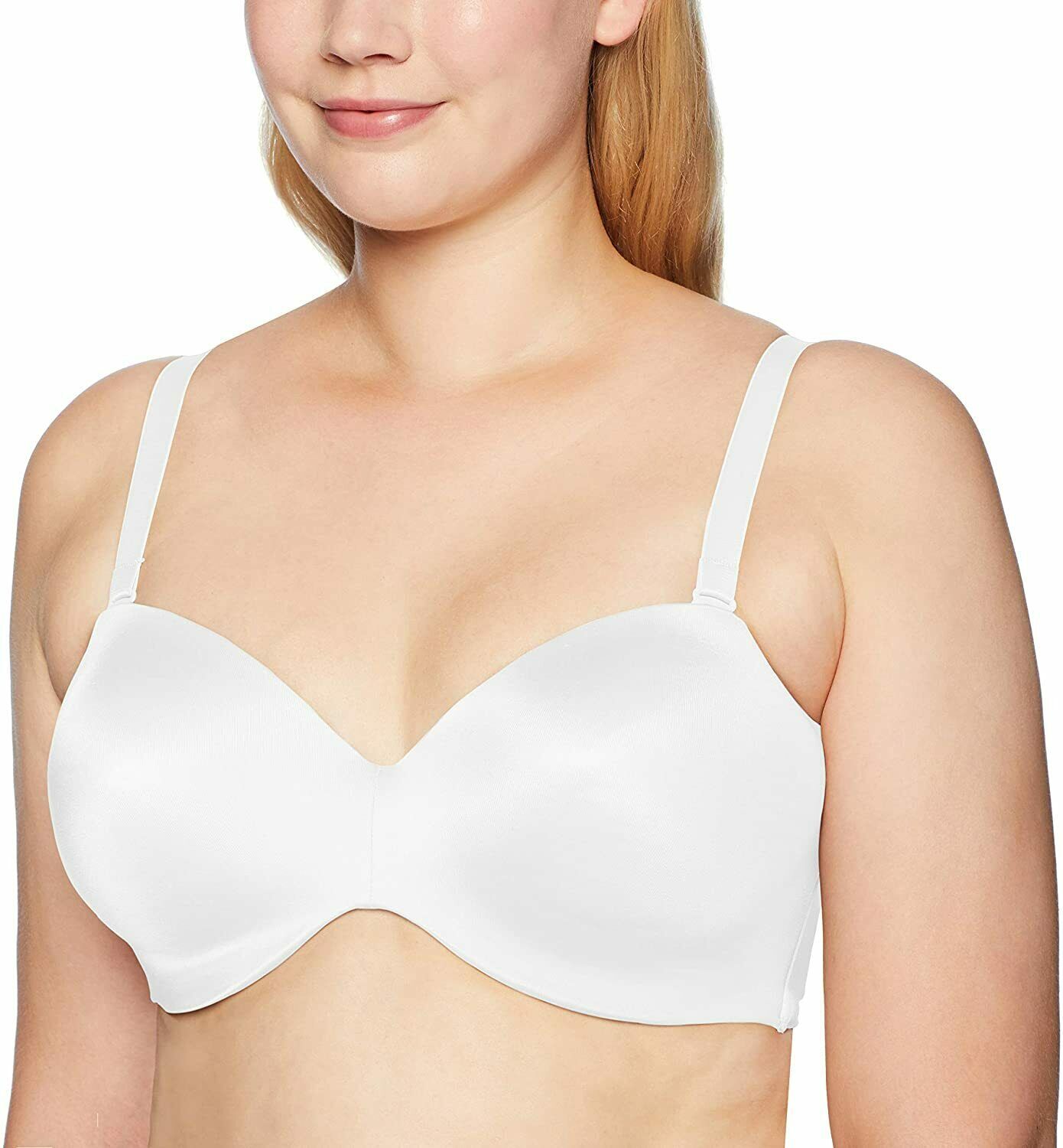 CURVY COUTURE White Smooth Strapless Uplift Bra, US 44D, UK 44D, NWOT