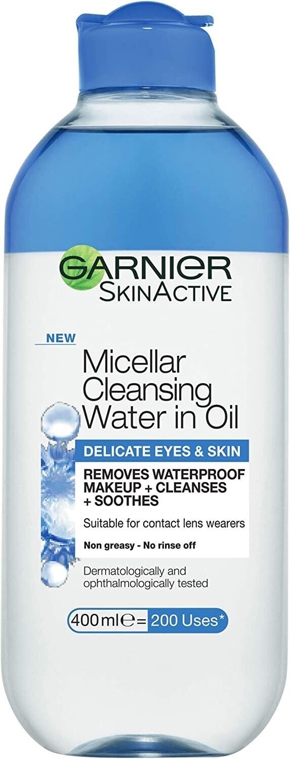 Primary image for Garnier SkinActive Micellar Oil Infused Cleansing Water Eyes & Skin 400ml..