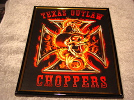 SKULL AND SNAKE CHOPPERS 8X10 FRAMED PICTURE - $13.26