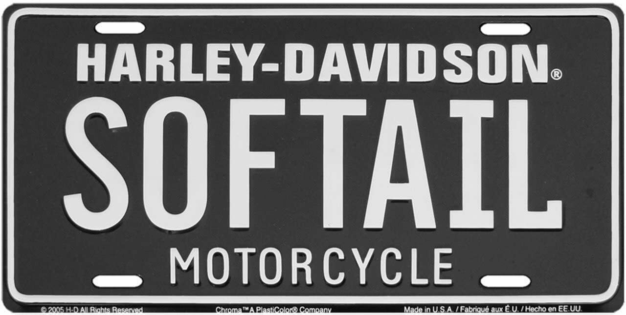 Chroma Graphics 1893 License Plate with Harley Davidson Softail ...