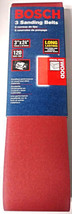 Bosch SB5R120 3" x 24" Very Fine 120 Grit Wood Sanding Belts 3 Pack Germany - $2.97