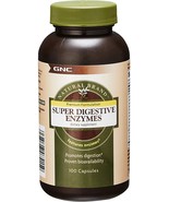 GNC Natural Brand SUPER DIGESTIVE ENZYMES dietary supplement 100 capsule... - $17.77