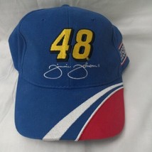 JImmie Johnson #48 Lowes Nascar Racing 90s Adjustable Strapback Hat Cap Nascar  - $14.94