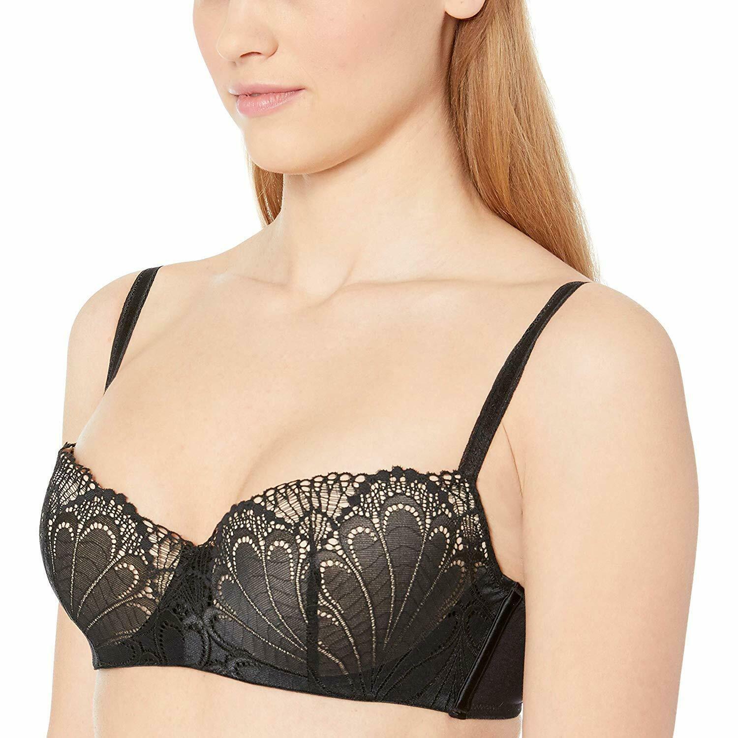 Wonderbra Black Refined Glamour Balconette Push Up Bra Us 34ddd F Uk 34e Nwot Bras And Bra Sets