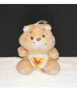 VINTAGE 1985 KENNER 7&quot; CHAMP BEAR HEART TROPHY CARE BEARS PLUSH GUC - $14.99