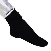 Fashion Boots Socks Crew Socks Soft Casual Socks Tube Socks-Black - £9.68 GBP