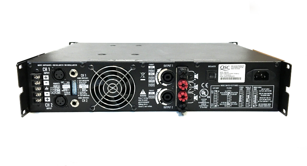 Qsc Power Amplifier Rmx 850 Amplifiers & Preamps
