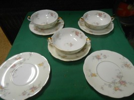 Beautiful THEODORE HAVILAND Made in America...3 SOUP CUPS &amp; FREE 2 Soup ... - $24.34