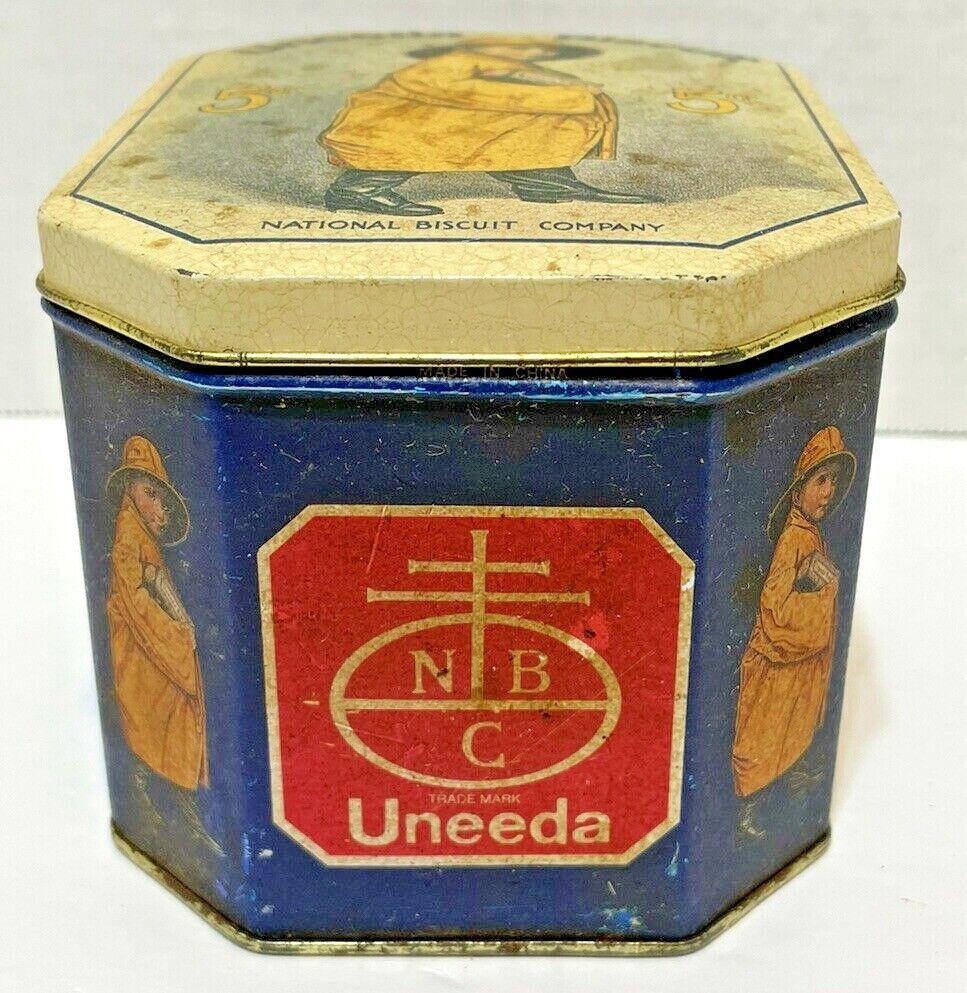 Vintage Nabisco Uneeda Biscuit Tin Replica Design circa 1923 by Bristol