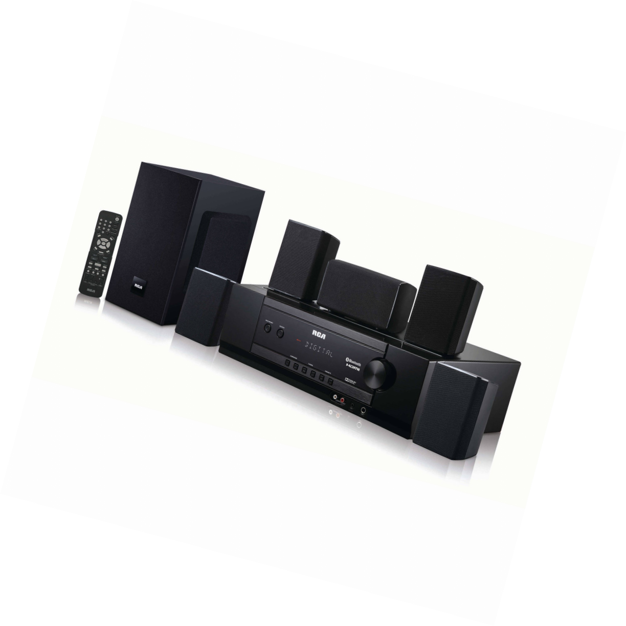 RCA Bluetooth 5.1 Home Theater System Speakers Remote Radio Movie