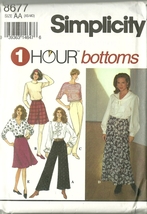 Ity sewing pattern 8677 misses womens skirt pants shorts size 6 8 10 12 14 16 uncut  1  thumb200
