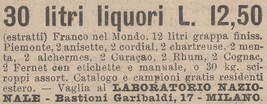 V5440 Trenta litri liquori - 1930 pubblicità epoca - Vintage advertising - $4.27