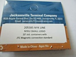 Jacksonville Terminal Company # 205385 NYK LINE 20' Container N-Scale image 4