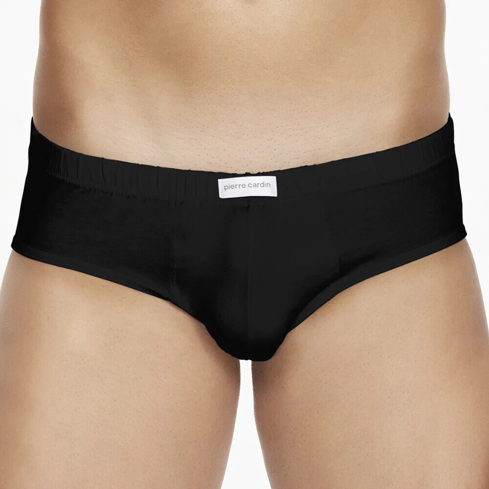 6 Slips Hommes Coton Stretch avec Elastique Interne Pierre Cardin