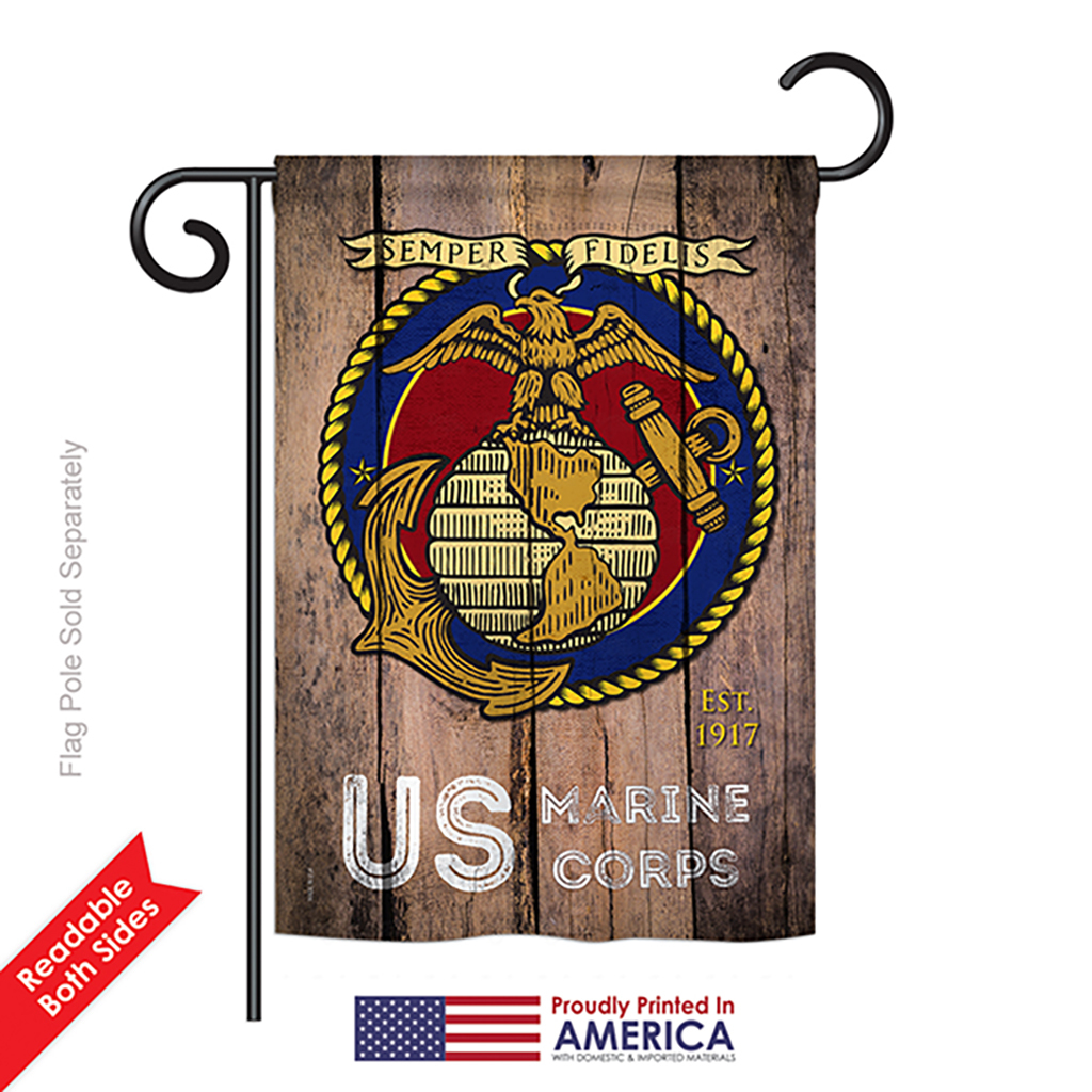 US Marine Corps - Impressions Decorative USA Vintage - Applique Garden ...