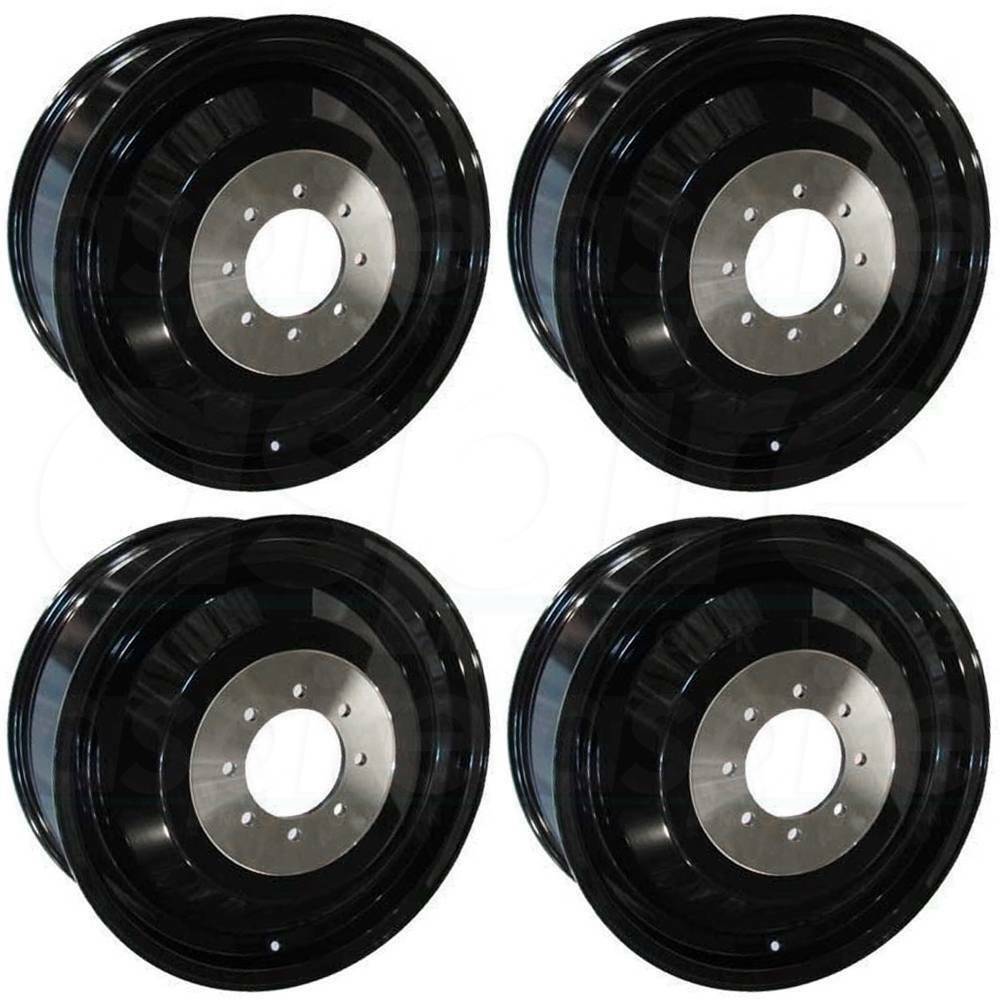 22x8.25 Fuel Dualie Inner D501 8x6.5/8x165.1 97 Gloss Black Wheels Rims