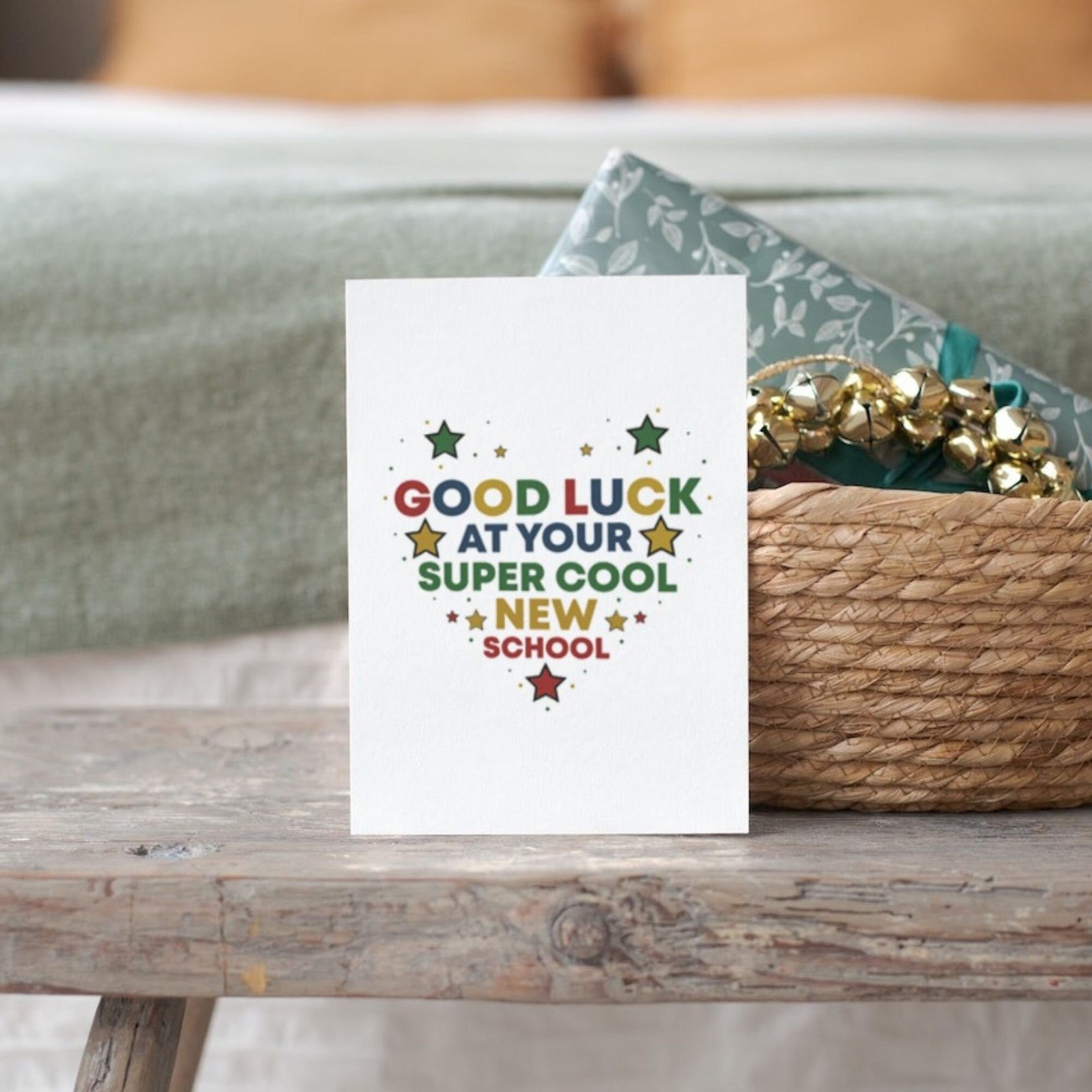 Printable good luck at your super cool new school card, Printable going ...