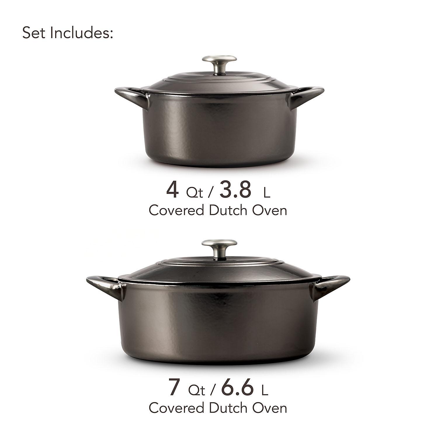 Tramontina Dutch Oven Set 2pack Gunmetal Cookware