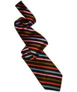 ROBERT TALBOTT Men&#39;s Designer 100% Silk Necktie USA Stripe Multi Best of... - $29.97