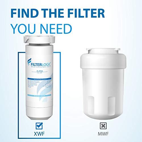FilterLogic XWF Refrigerator Water Filter, Replacement for GE XWF