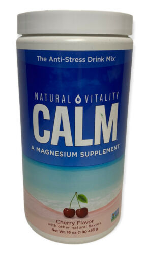 Natural Vitality Calm Anti-Stress Drink Mix, Magnesium Supplement Cherry 16 Oz. - $28.70