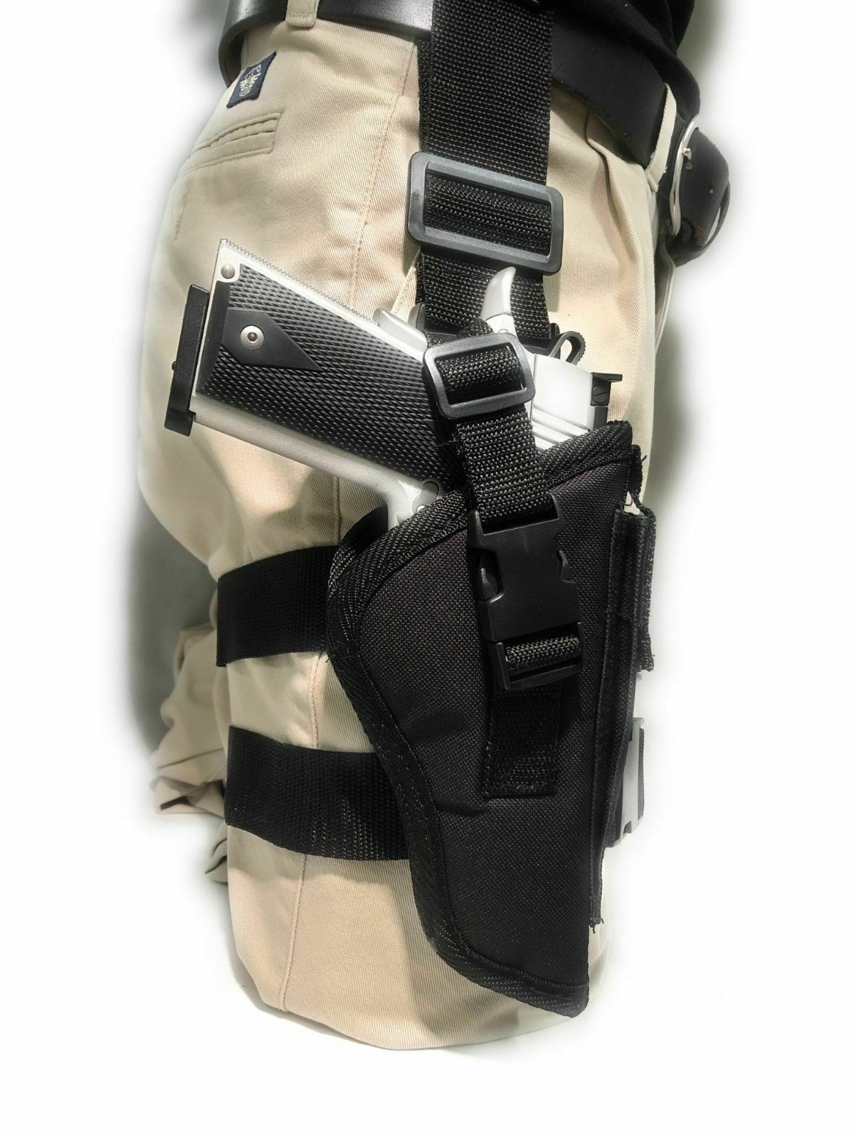Tactical Drop Down Leg Holster W/Mag Pouch For Smith & Wesson M&P Sigma